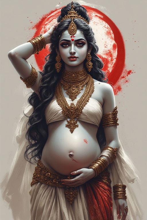 naked-goddess-parvati-pregnant-28