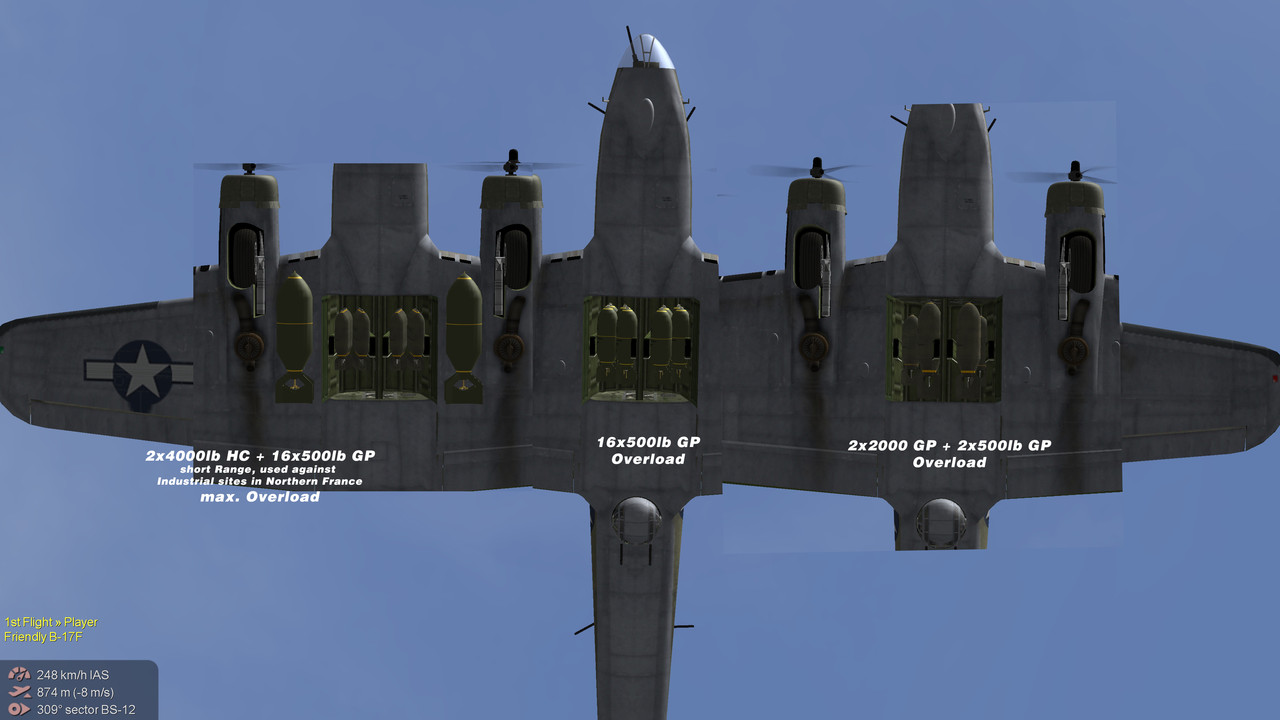 Loadout examples B-17F