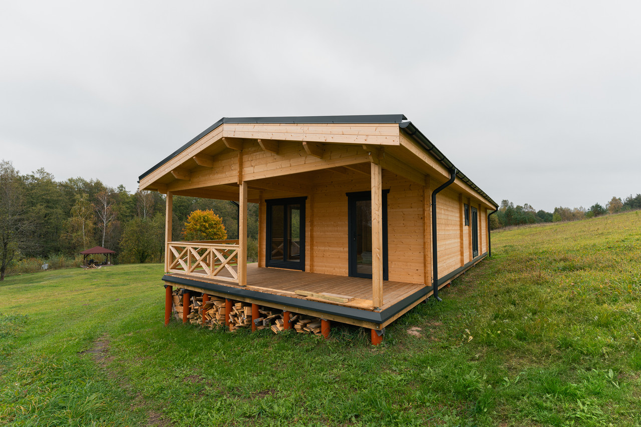 Medinio namo architektūros ir medienos detalės