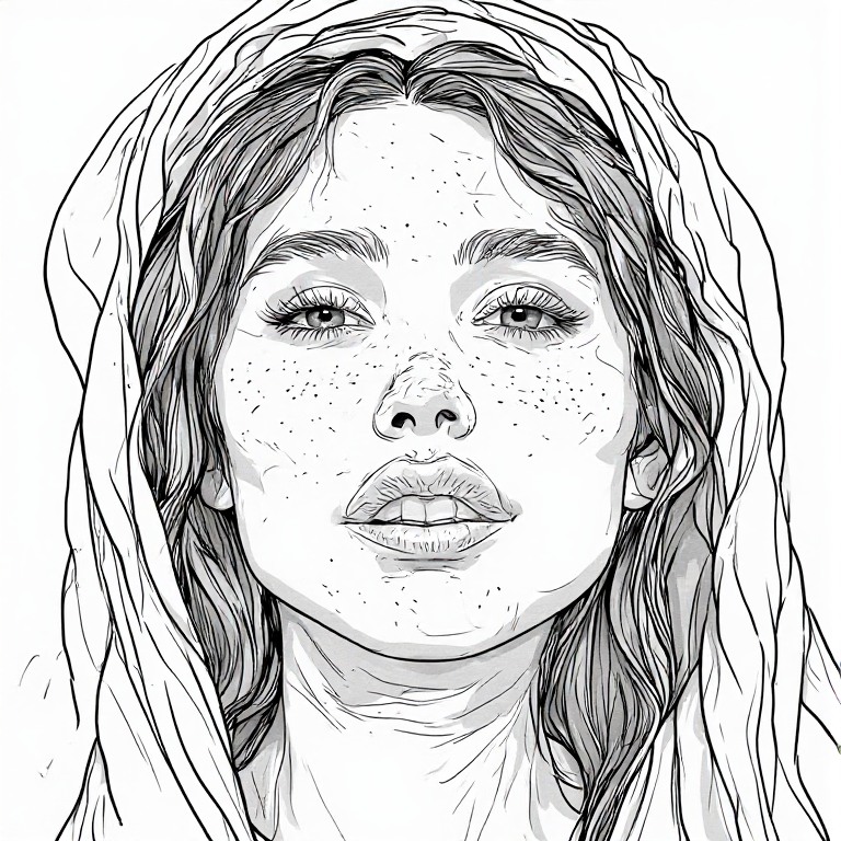 Madonna-l-Line-drawing-natural-(60)