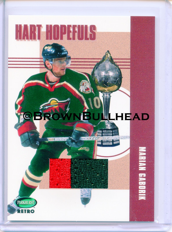 2002 03 ITG Parkhurst Retro Hopefuls Hart HH 06 Marian Gaborik Minnesota Wild COPY 3A