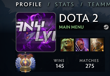 Buy an account 6120 Solo MMR, 0 Party MMR