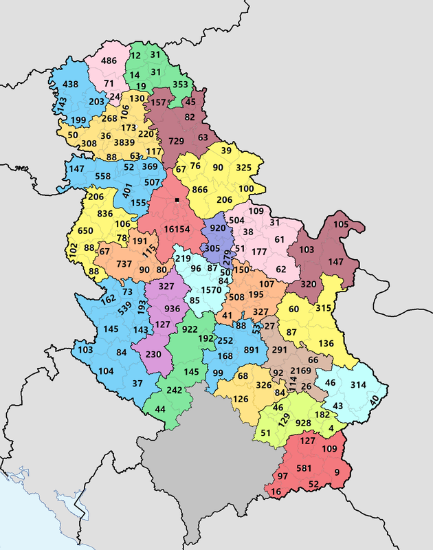 zivorodjeni srbi 2022 - okruzi