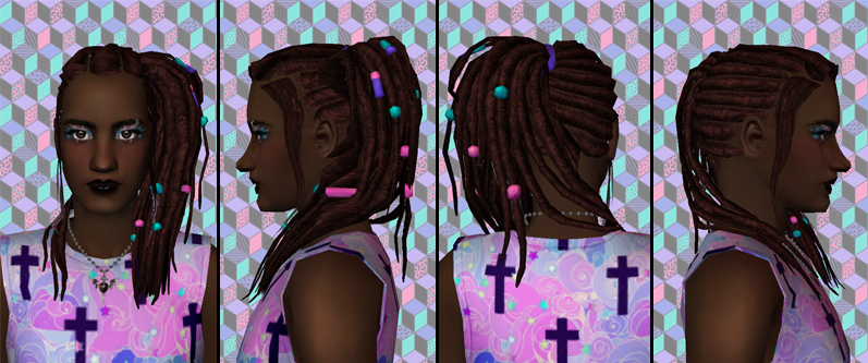 Uni Dreads M hair preview
