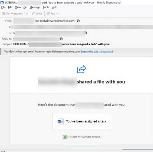 SharePoint-Phishing-Mail