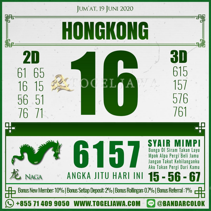 Prediksi Hongkong Tanggal 2020-06-19