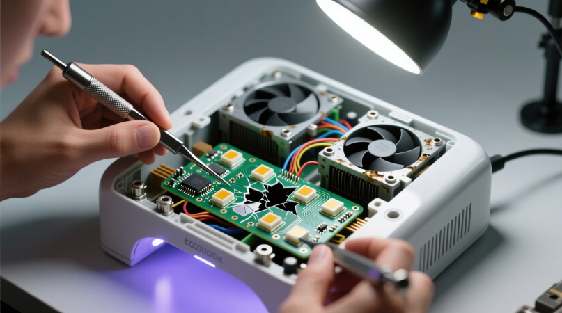 Ремонт LED-лампы для маникюра