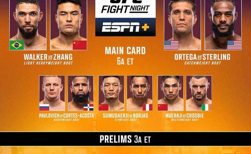 Резултати от UFC Fight Night: Уокър - Жан