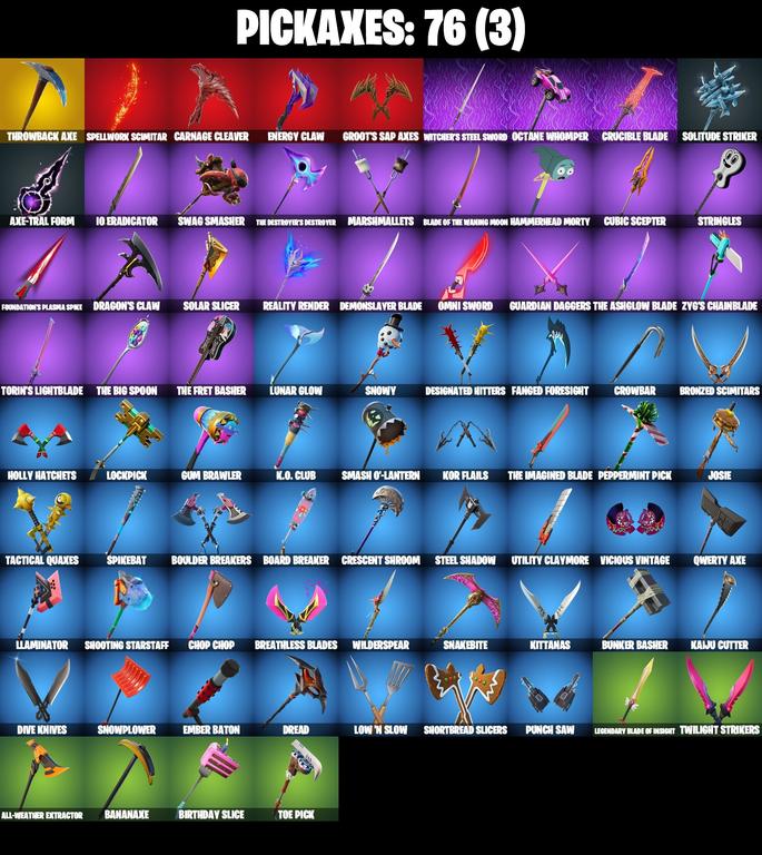 pickaxes comp