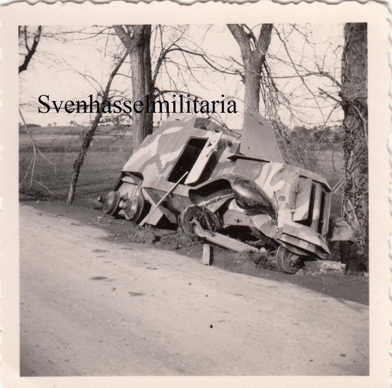 Legion Condor Zerstörte 6 Rad Panzerspähwagen mi