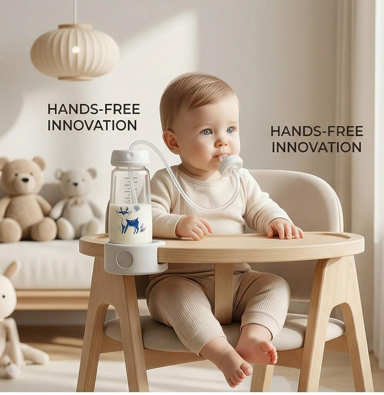 Pack of 2 Baby Feeding Bottles with Silicone Feeding Tube