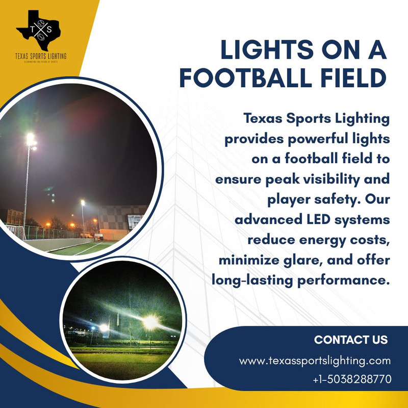 lights on a football field