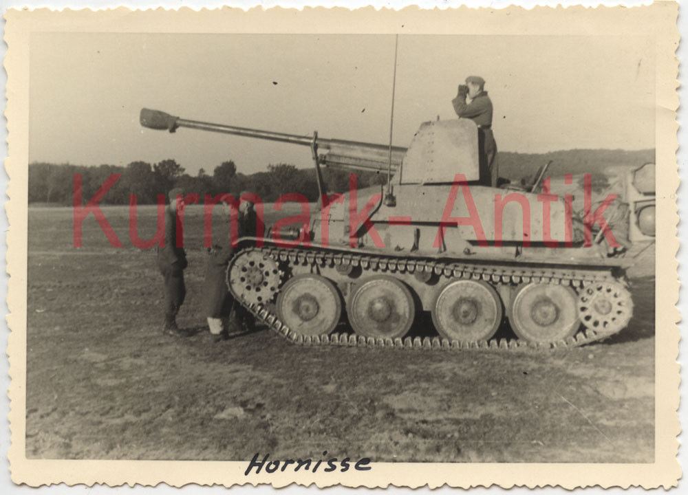 Foto Wehrmacht Panzer Jäger Marder Seitenansicht