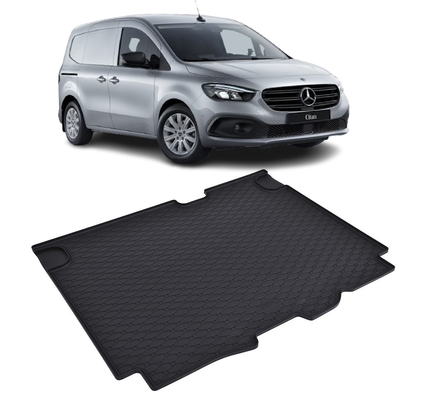 Tavita auto MERCEDES Citan 5 locuri 2022-prezent, protectie portbagaj, Cri-Flo, din cauciuc 100%, compatibil cu autoturismul MERCEDES Citan 5