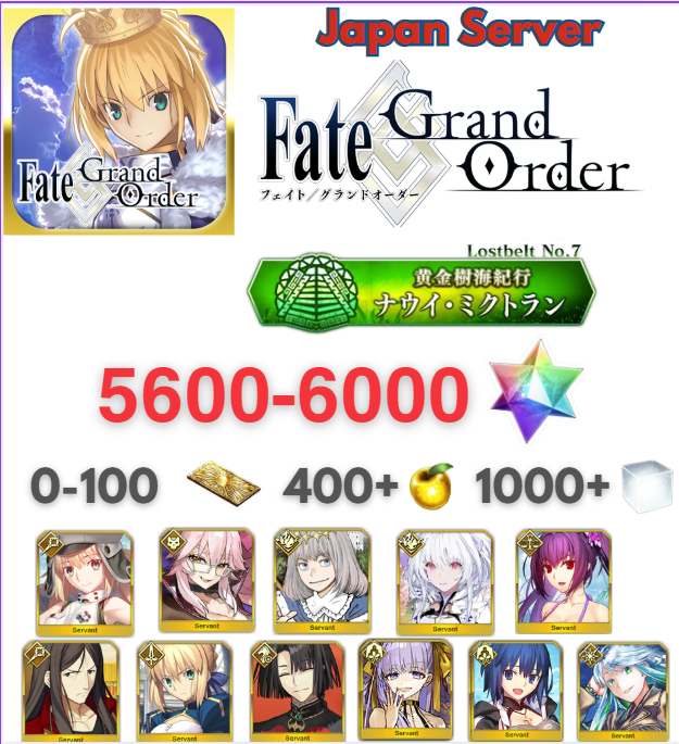 Fate Grand Order FGO JP Endgame Bundle 4 