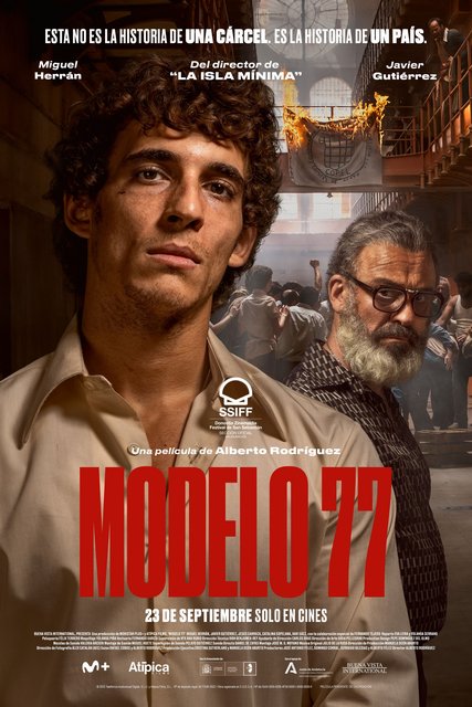 PÓSTER Y TRÁILER DE “MODELO 77”, DIRIGIDA POR ALBERTO RODRÍGUEZ Y PROTAGONIZADA POR MIGUEL HERRÁN Y JAVIER GUTIÉRREZ