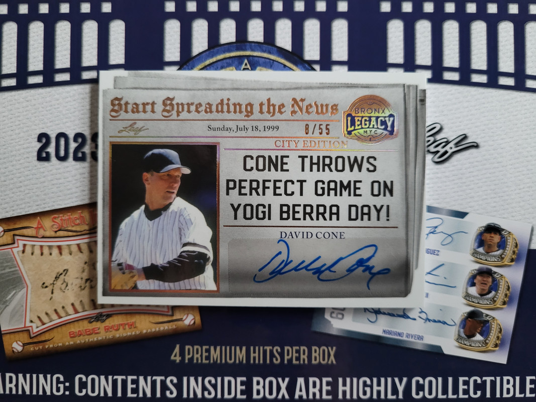 2023 A Bronx Legacy Auto David Cone 8-55-1