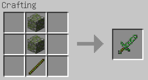 Mossy sword craft