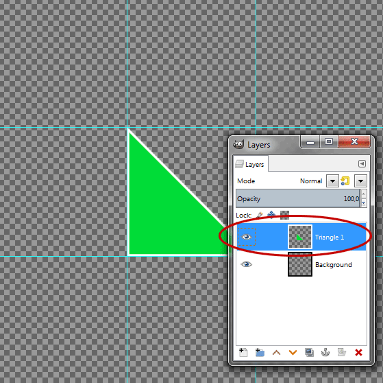 8a-Select-the-Triangle-layer-on-the-Layers-Dialog-min