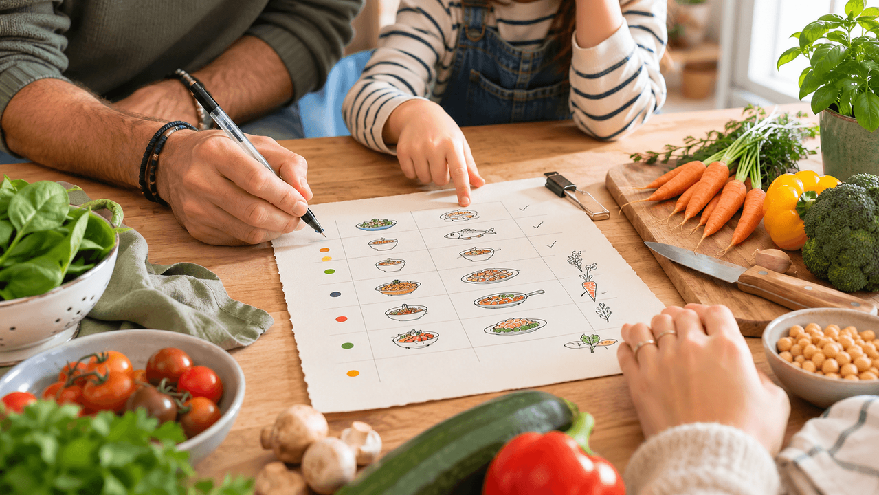 Comment organiser ses repas de la semaine en famille