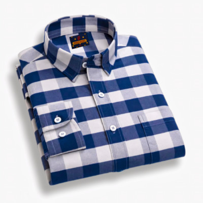 Mens long sleeve check shirt