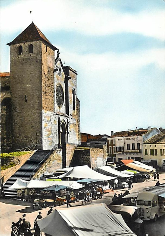 Place de l'église Riscle