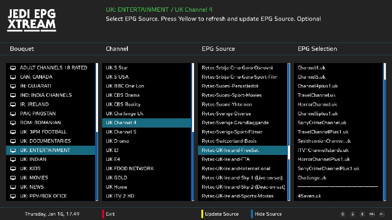 Plugin] Jedi EPG Xtream - VU+ Addons, Tools and Other files