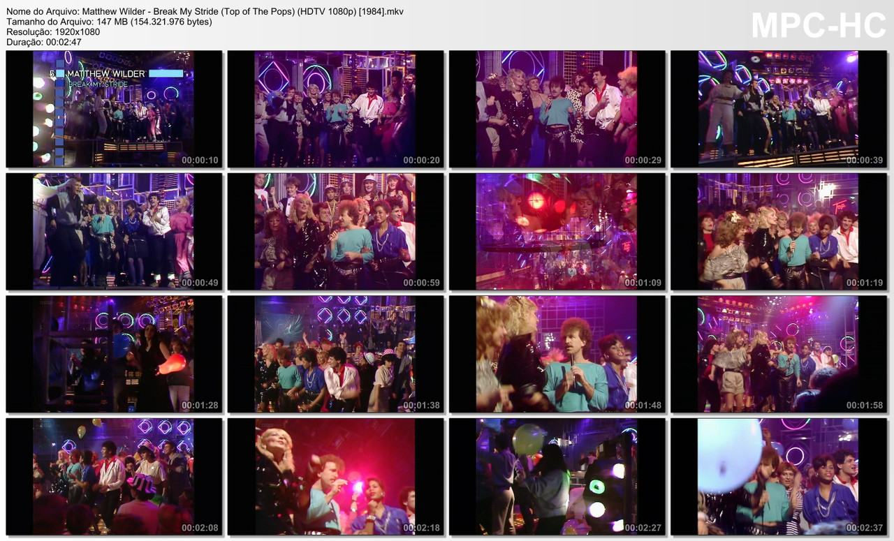 Matthew Wilder - Break My Stride (Top of The Pops) (HDTV 1080p) [02.02.1984]