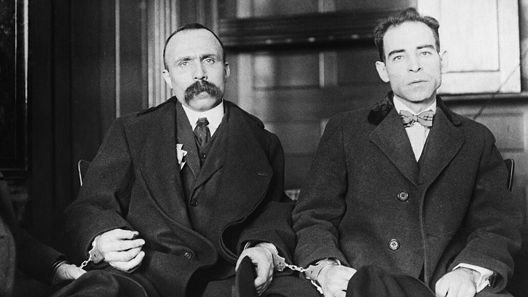 Vanzetti (a sinistra) e Sacco (a destra)