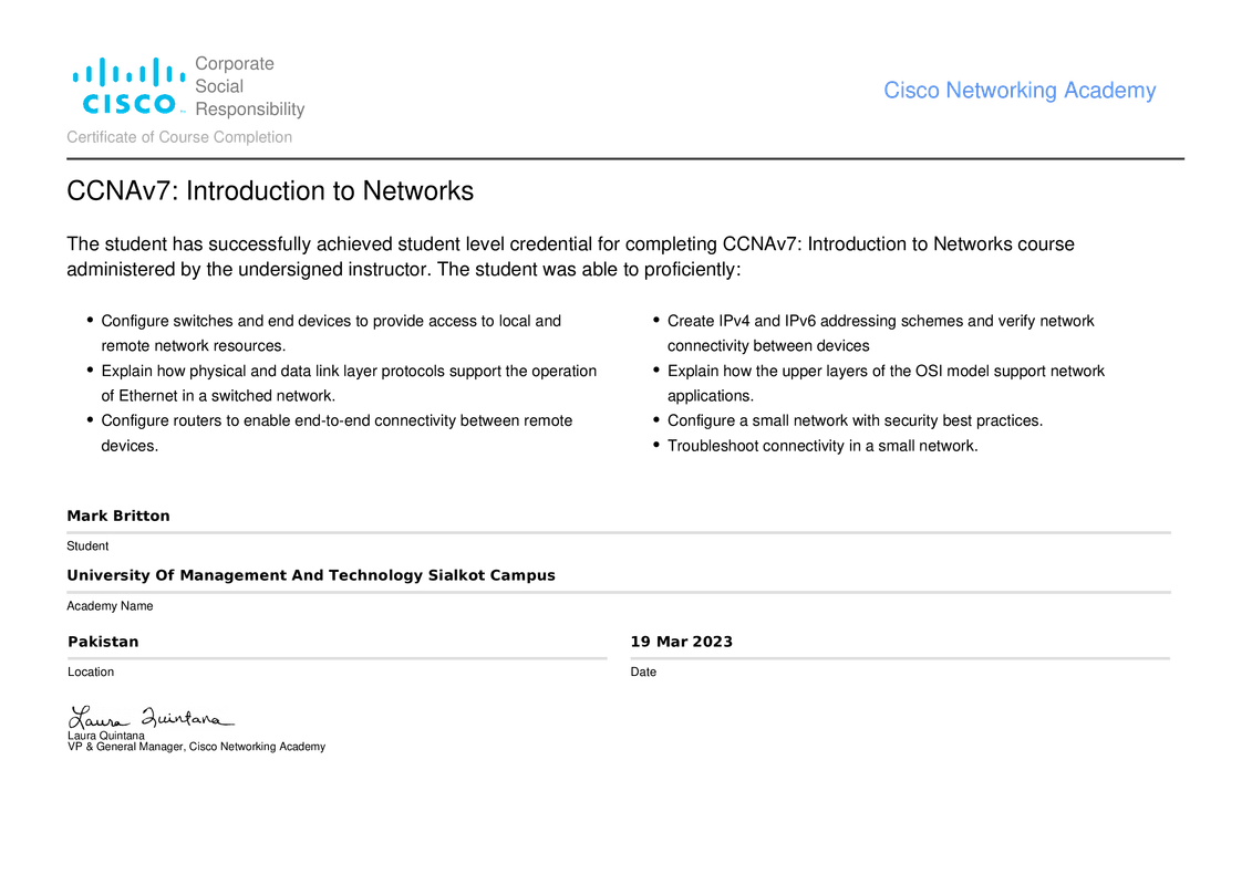 MarkBritton-CCNA ITN - Class-certificate
