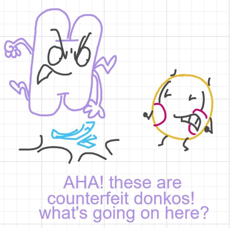 A panel from The Prime Number Few, episode eight of the Board Boards object show by Furretwalk/WalkingFurret.