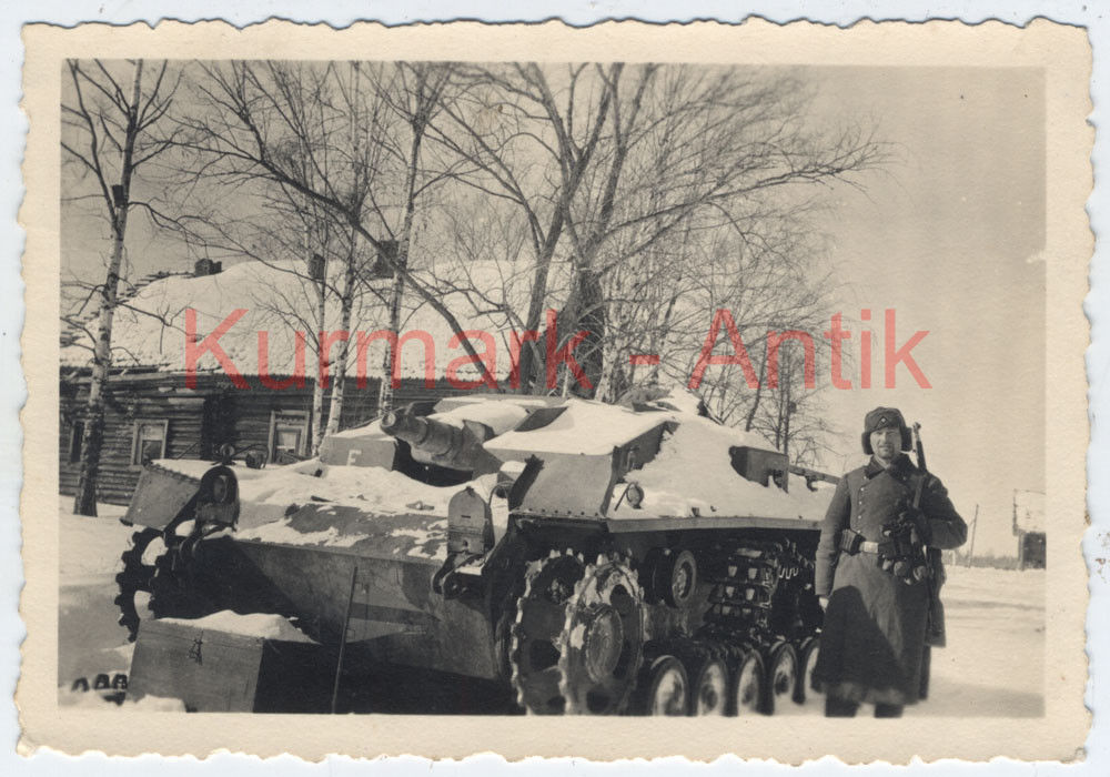 Foto Wehrmacht Russland Februar 1942 Panzer Stug Sturmgeschütz W