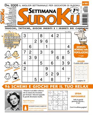 Settimana Sudoku N.881 – Luglio 2022