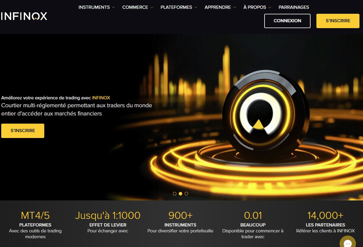 Infinox trading platform Netherlands showing FCA regulated broker and IX Social features.