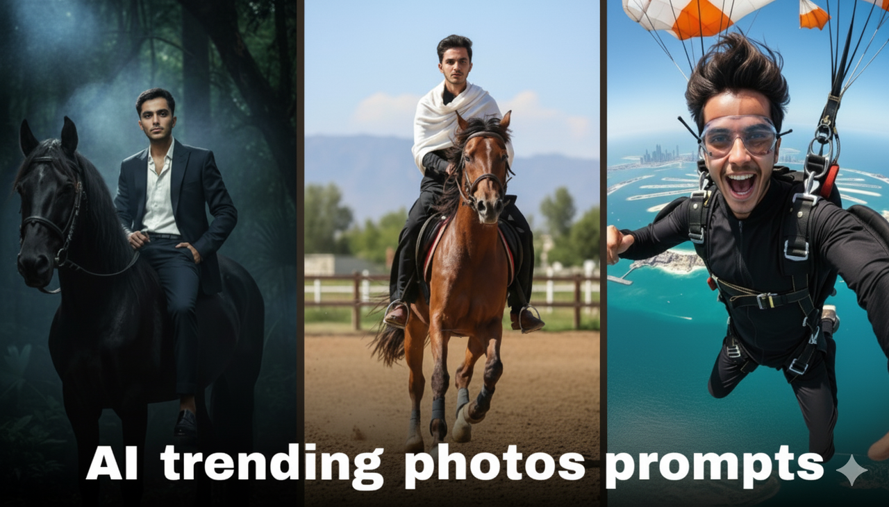 Google Gemini AI Horse Riding Photo