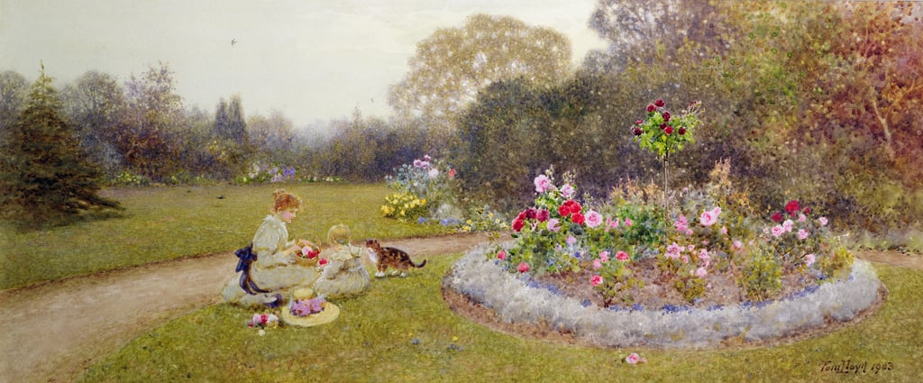 Thomas-James-Lloyd-The-Rose-Garden-1903-Meister-Drucke-100183