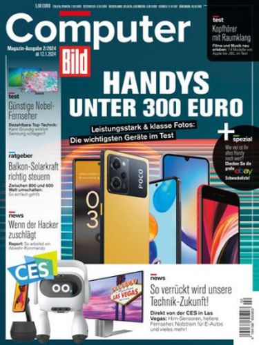 Cover: Computer Bild Magazin No 02 vom 12  Januar 2024