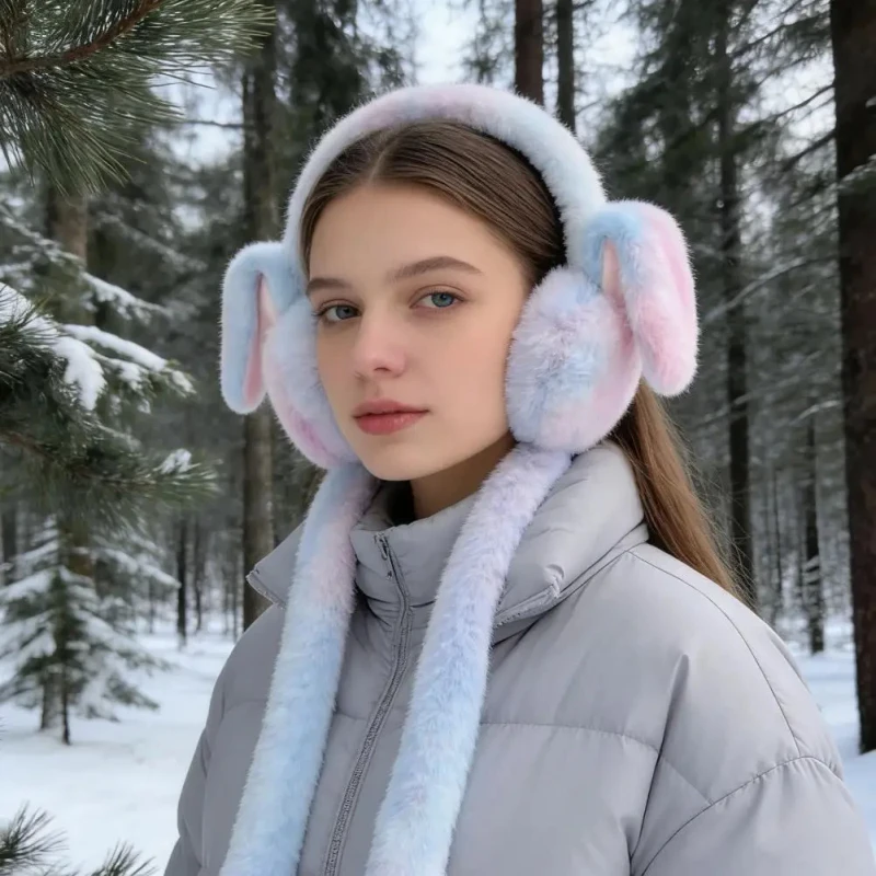 Rainbow Ear Up muffs Headband - View 2