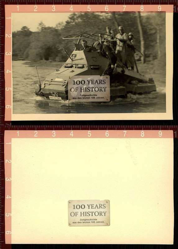 Orig. Foto German Panzer Tank Spähwagen Frankrei