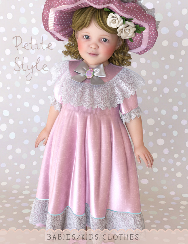 dForce Petite Style Dolly Dress for Genesis 8 Females