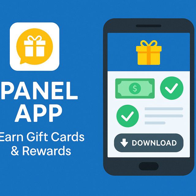 Panel App - Earn Rewards by Sharing Location Panel App promotional image showing rewards and mobile interface