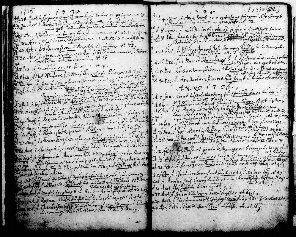 Maria Elisabeth Zierle_Schäffer_gest_13_01_1736 in Lauffen