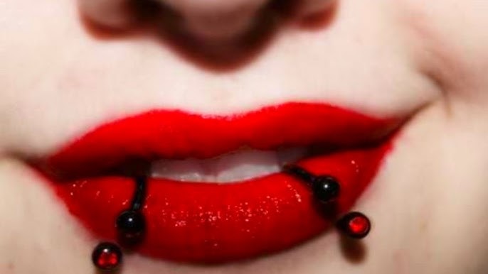 Exploring Unique Lip Piercings With Rings And Hoops
