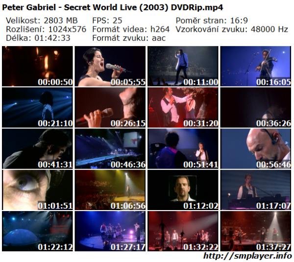 Peter Gabriel - Secret World Live (2003)