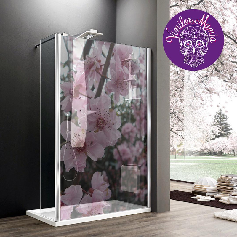 Shower Door Baño – Empavonado Flores