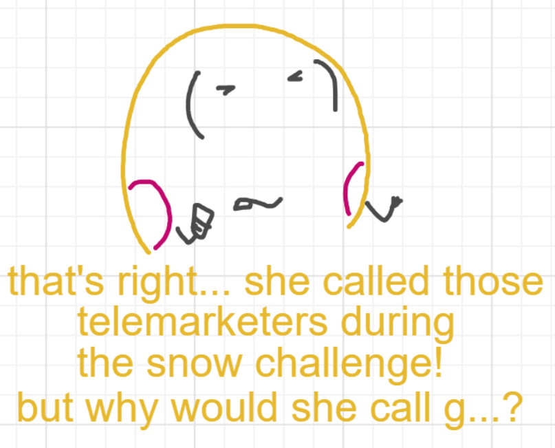 A panel from A Murder On The, episode six of the Board Boards object show by Furretwalk/WalkingFurret.