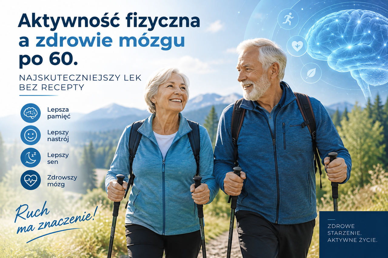 Aktywność fizyczna a zdrowie mózgu po 60.  Najskuteczniejszy lek bez recepty