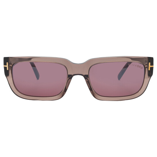 tom ford ezra bordeaux mirror rectangular mens sunglasses ft1075 45u 54 2