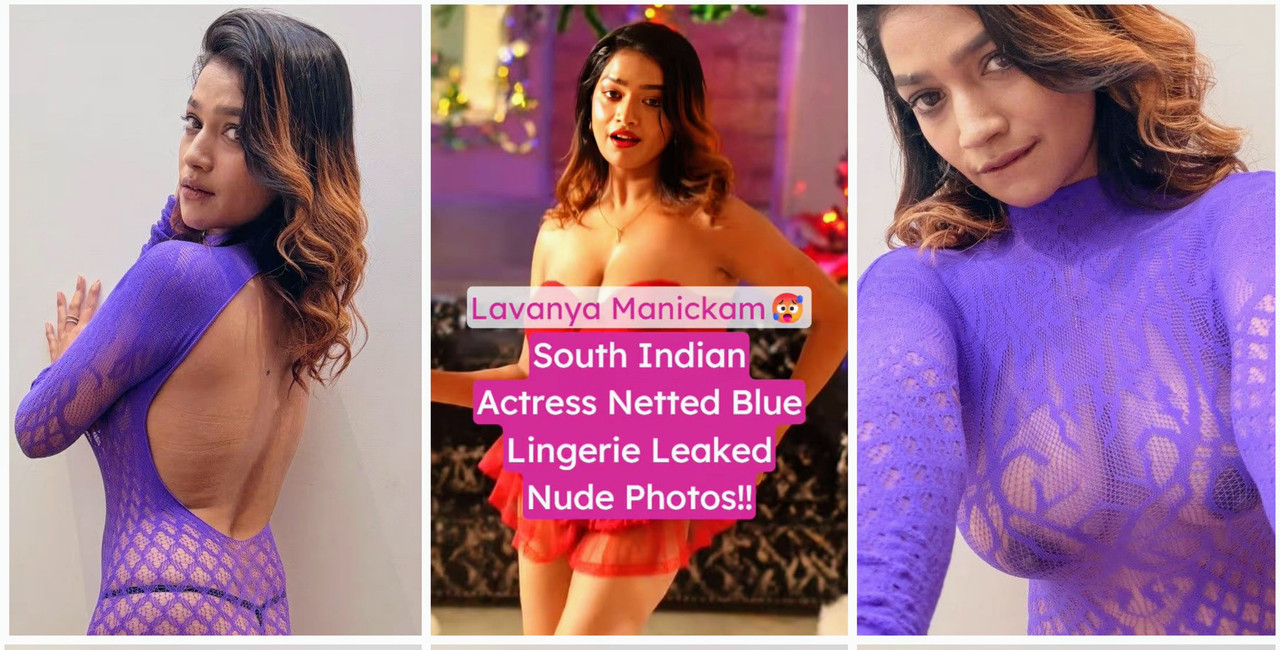 South Indian Actress Lavanya Manickam Leaked Nude Pics Through Boobs closeup