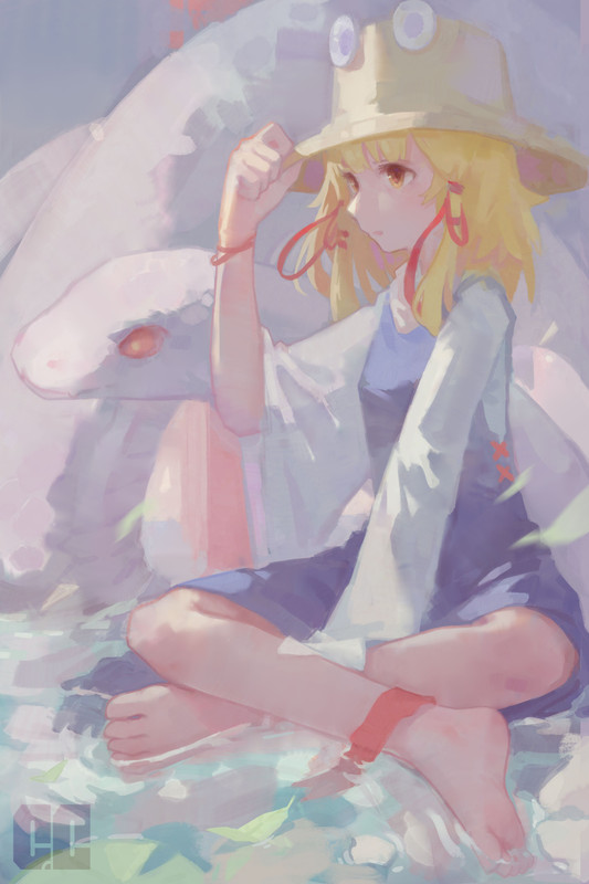 moriya-suwako-and-mishaguji-touhou-drawn-by-demozeroc-f2a86936fc0c7f6a4cc2efdaa9a1d859-1
